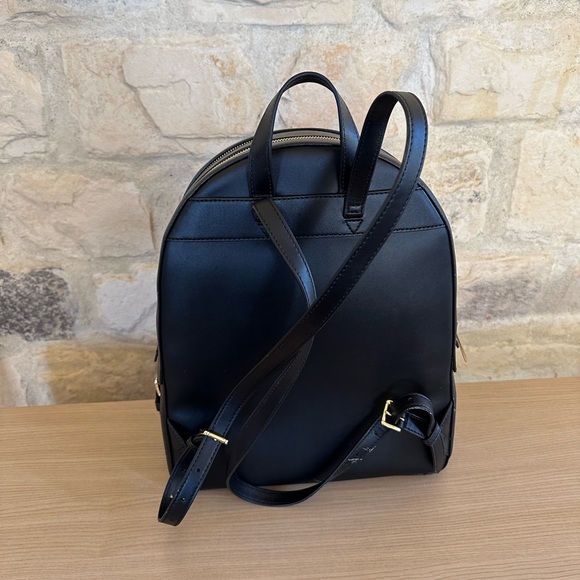 Michael Kors Jaycee Large leather backpack & Wallet black NWT Authentic - Picture 4 of 10